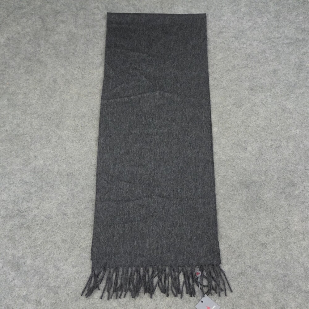 Alashan Scarf Womens One Size Black Wrap Cashmere Solid Tasseled